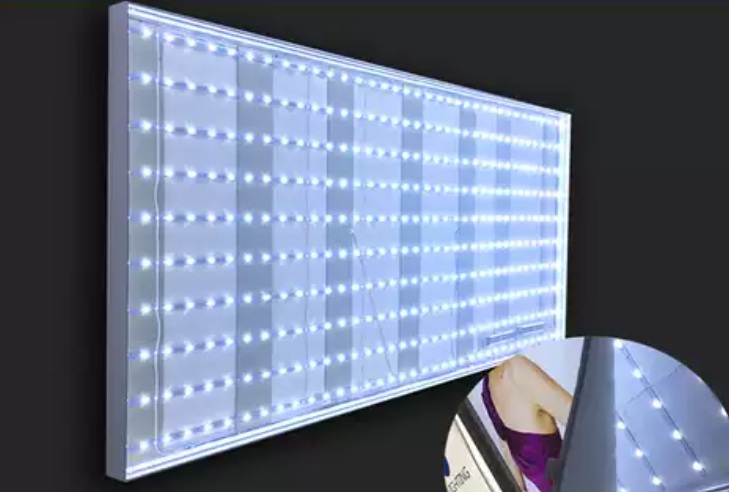 Professional light box backlighting effect using DV-RS-12S2835-W-12 LED roller strip.