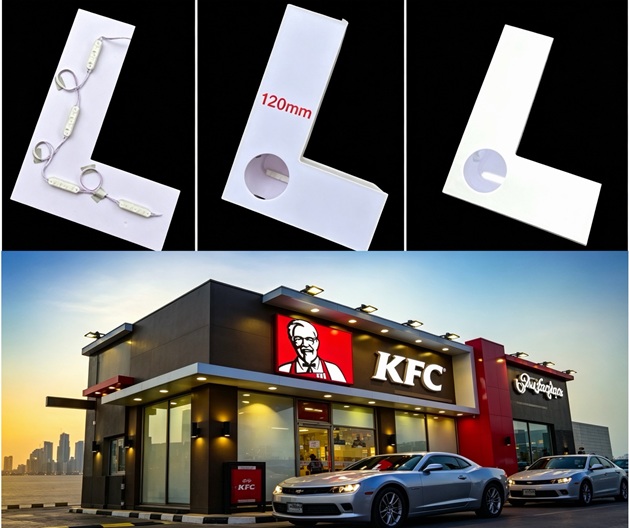 24v 3leds module for commercial sign.