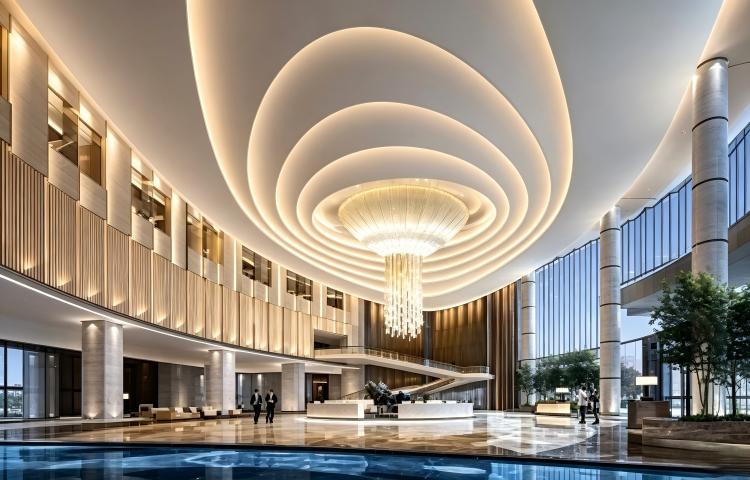 IP44 3000K warm white 8W S-shape LED strip for luxury hotel ambient lighting.