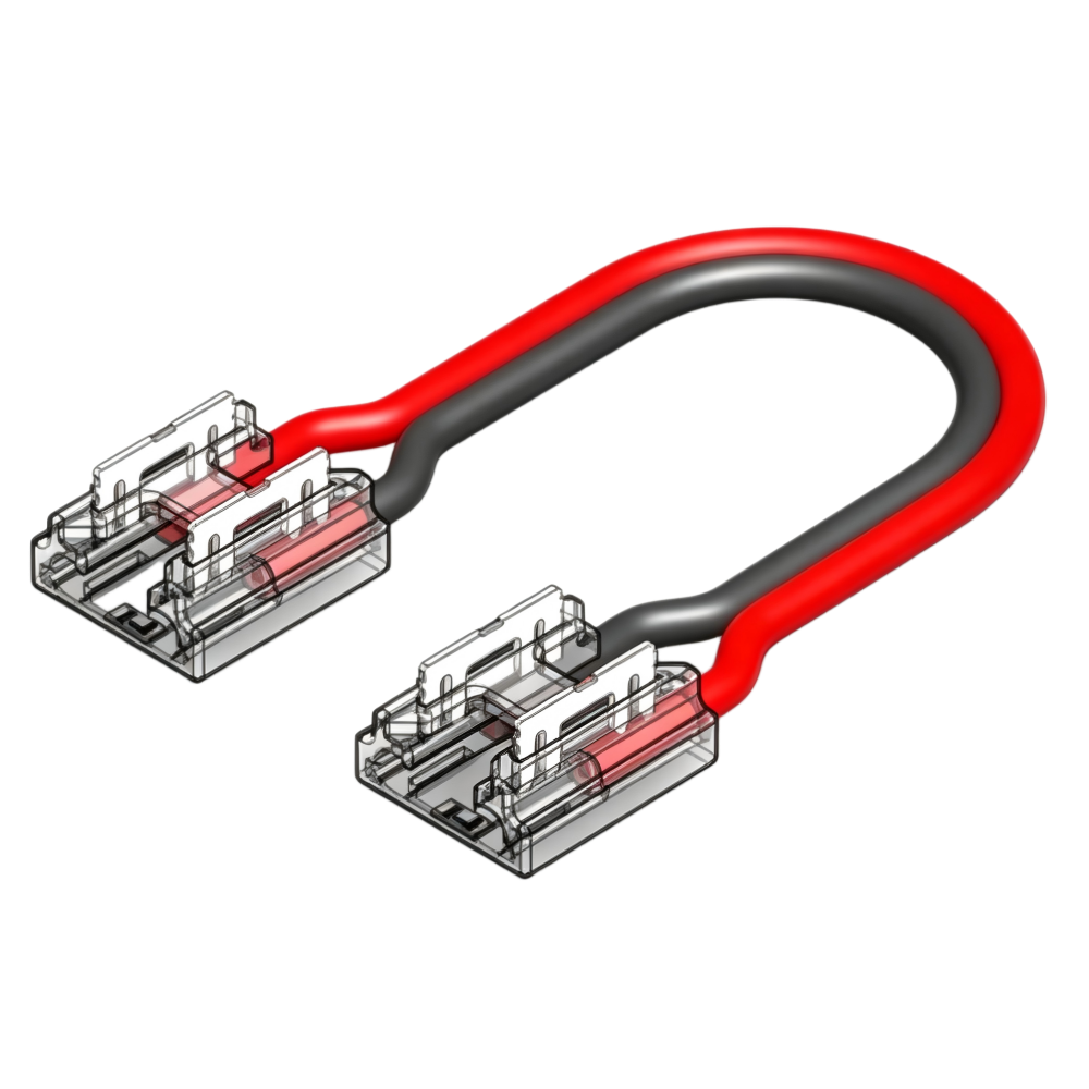 2-PIN Strip Connector for 8MM wide PCB wire both ends 15CM Australia Stock (10pcs/Bag) 