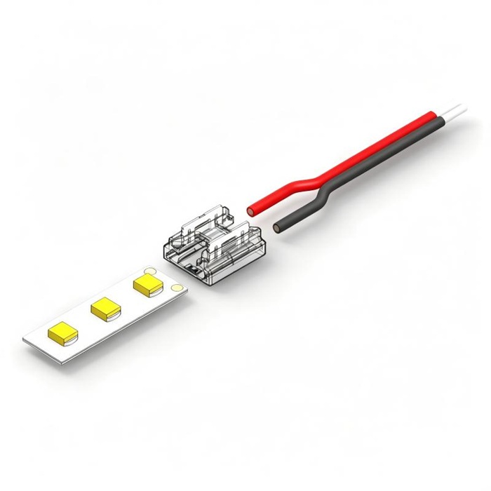 2 Pin Connector for 8mm, SMD Strip-to-wire connection.