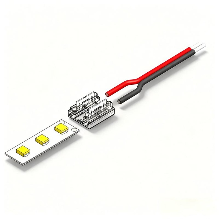 2 Pin Connector for 10mm,SMD Strip-to-Wire connection .
