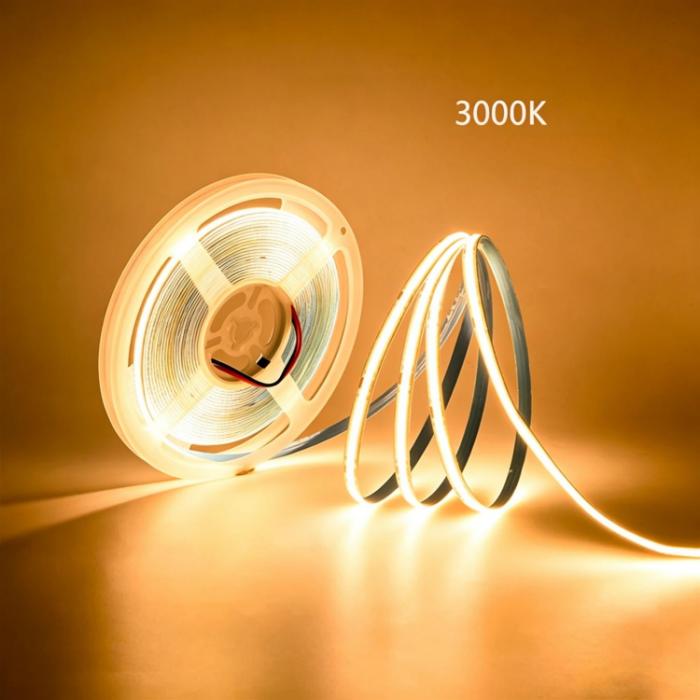 COB LED strip light for stair step lighting.