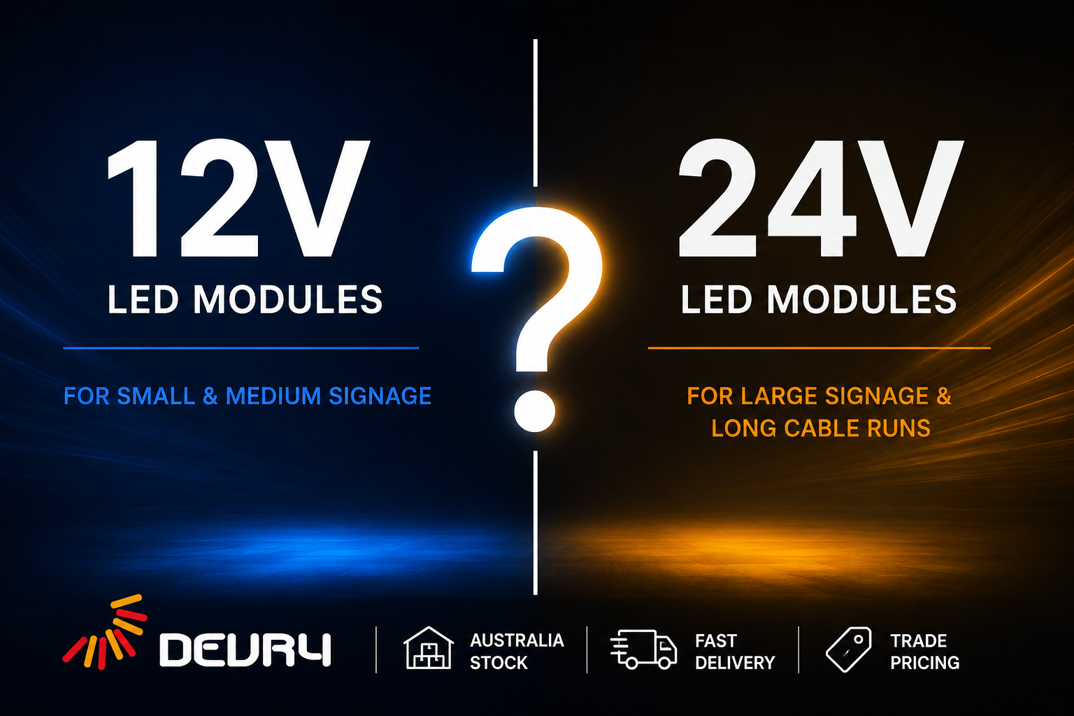 What Is the Difference Between 12V and 24V LED Modules?